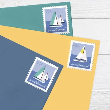 2023 Sailboats Postcard Forever First Class Postage Stamps