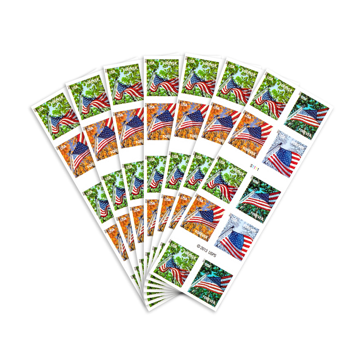 2013 A Flag for All Seasons Forever First Class Postage Stamps