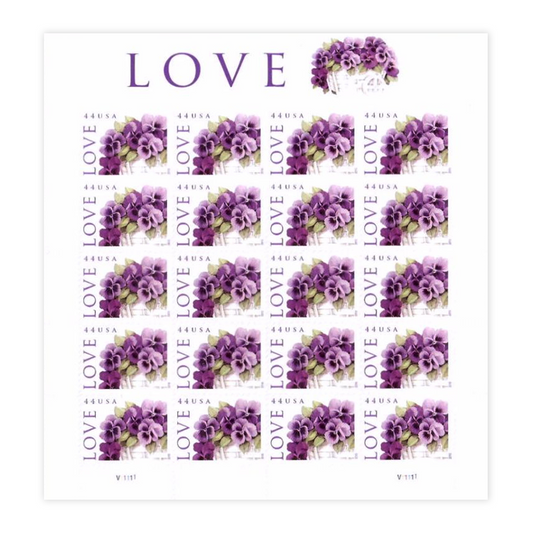 2010 Love-Purple Orchid in Snow Postage First Class Postage Stamps (Value Stamp Not Forever)