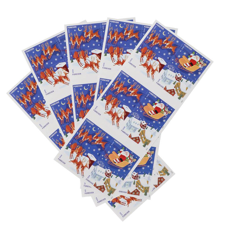 2012 Santa and Sleigh Forever First Class Postage Stamps