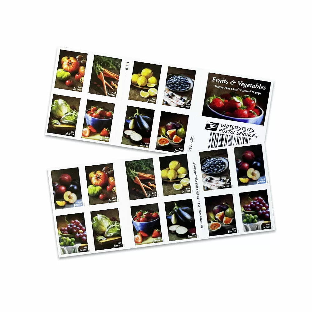 2020 Fruit Of Vegetables Forever First Class Postage Stamps