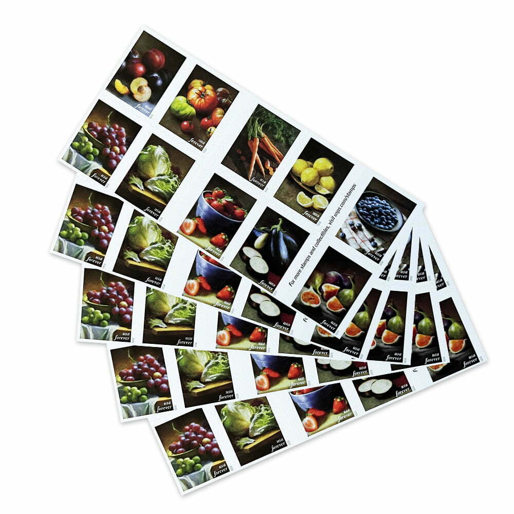 2020 Fruit Of Vegetables Forever First Class Postage Stamps