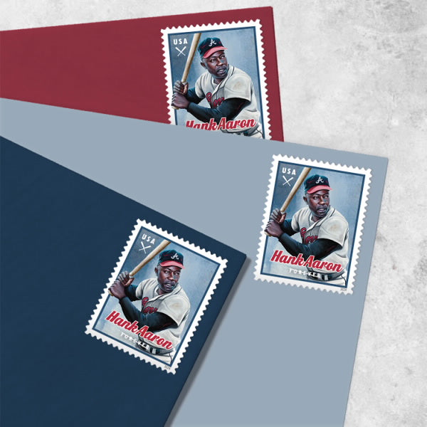 2024 Hank Aaron Stamps Forever First Class Postage Stamps