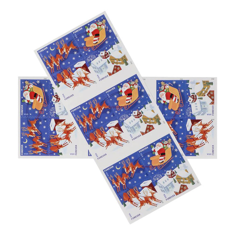 2012 Santa and Sleigh Forever First Class Postage Stamps