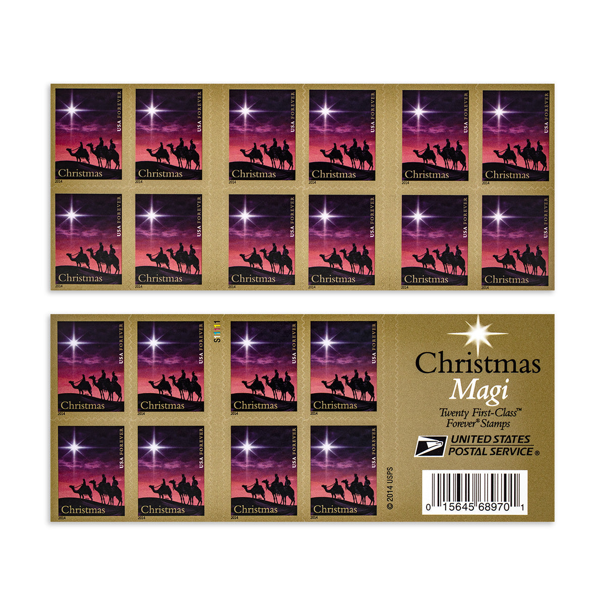 2014 Traditional Christmas: The Christmas Magi Forever Postage Stamps