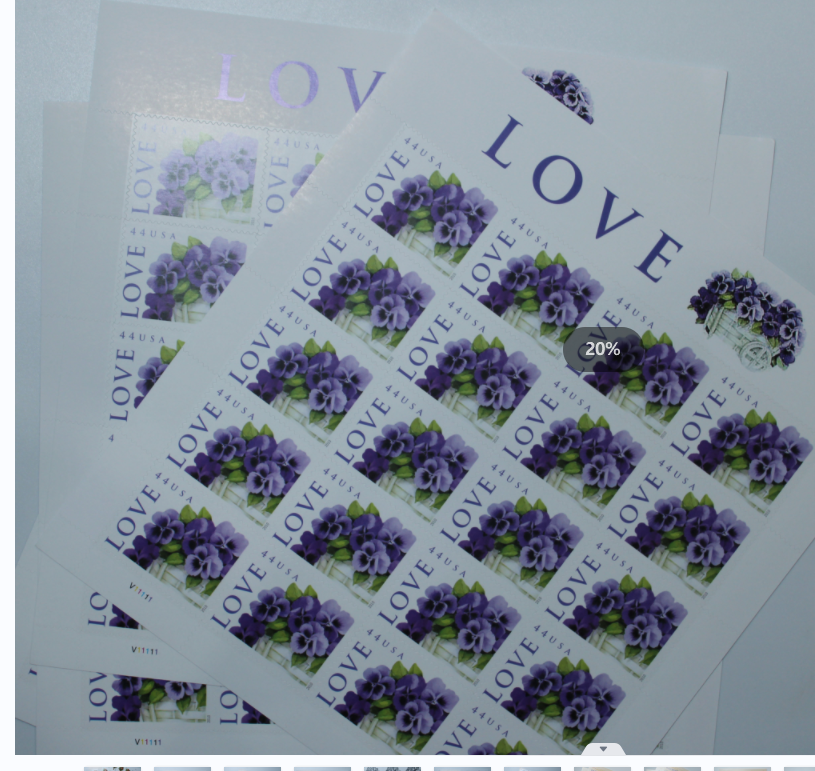 2010 Love-Purple Orchid in Snow Postage First Class Postage Stamps (Value Stamp Not Forever)