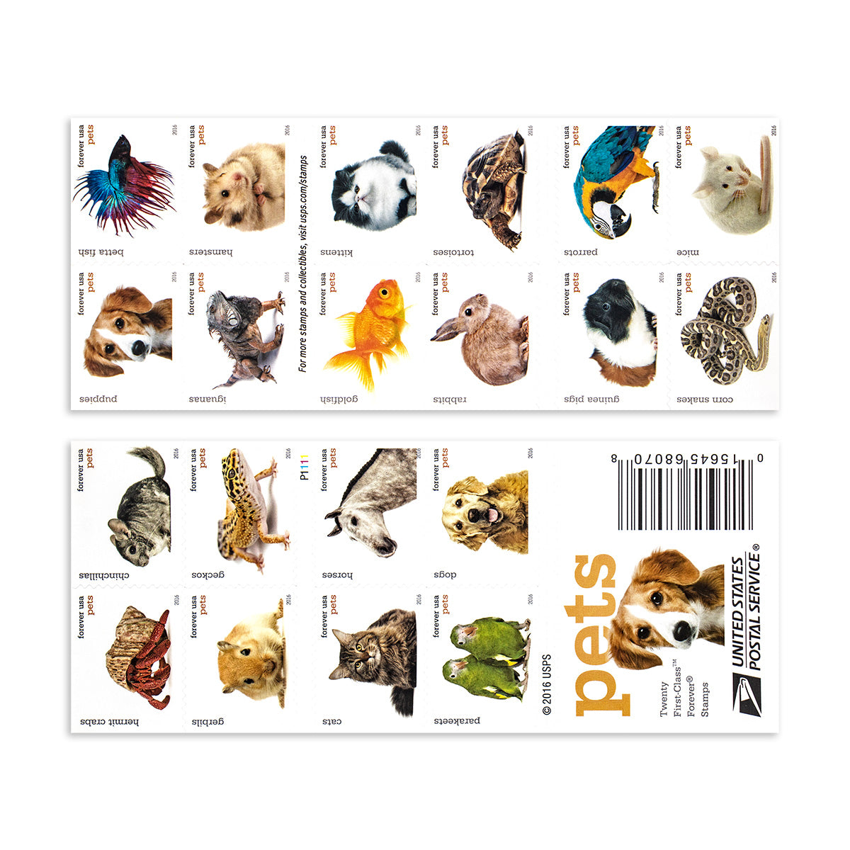 2016 Animals Forever First Class Postage Stamps