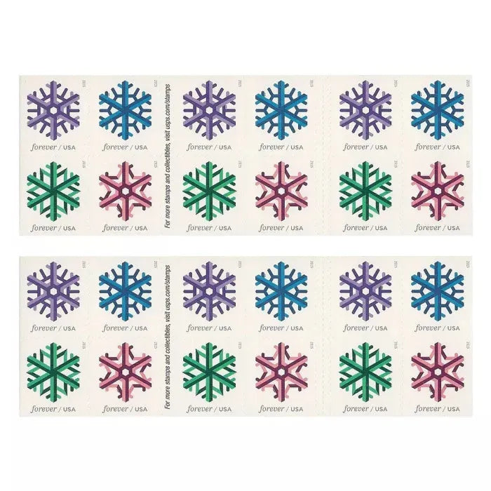 2015 Geometric Snowflake Forever First Class Postage Stamps