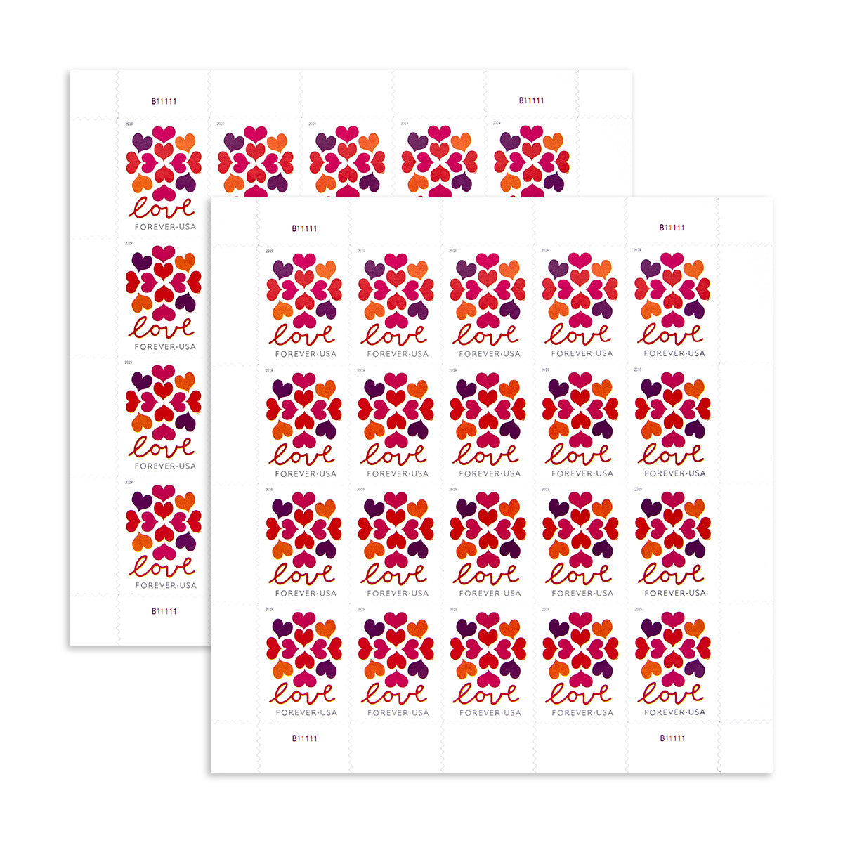 2019 Love Heart Blossom Forever First Class Postage Stamps