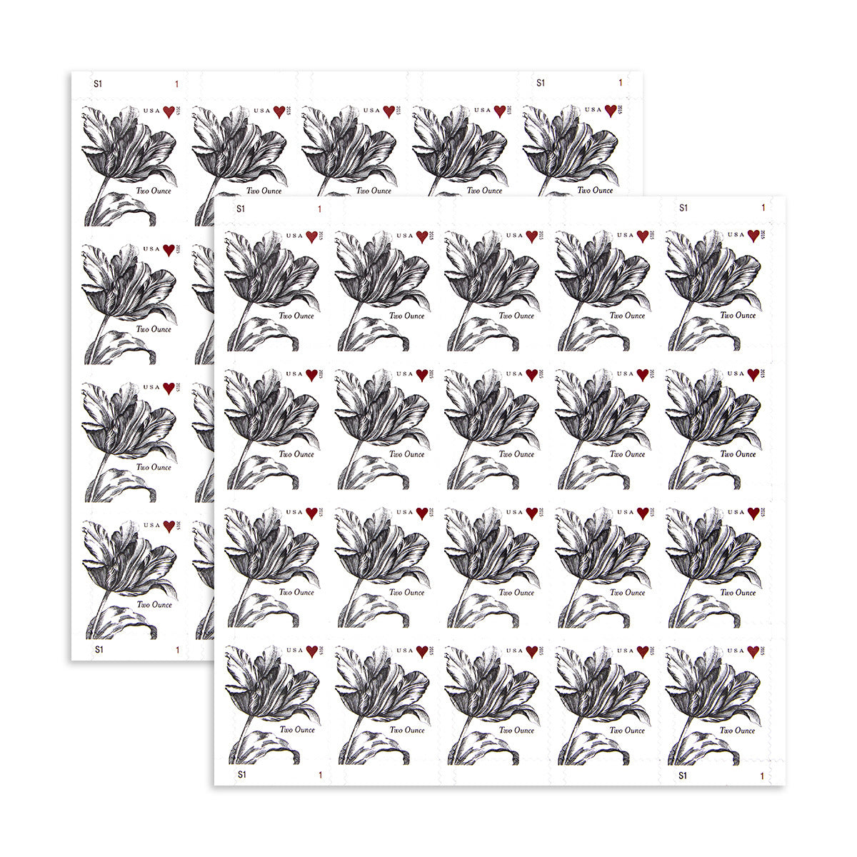 2015 Wedding Series: Vintage Tulip Two Ounce First Class Postage Stamps