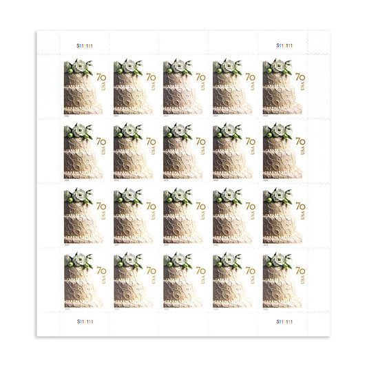 2014 Wedding Series: Wedding Cake Forever First Class Postage Stamps (Value Stamp Not Forever)