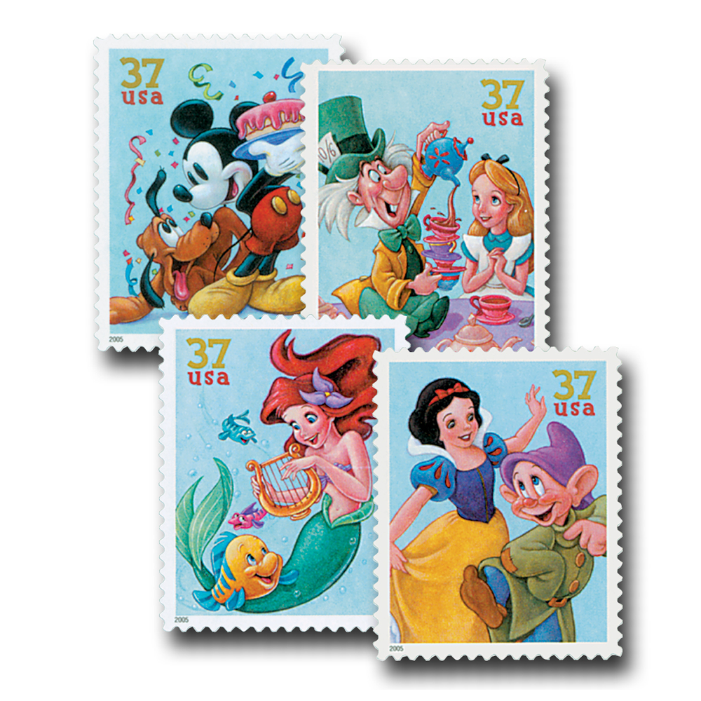 2005 37c The Art of Disney First Class Postage Stamps (Value Stamp Not Forever)