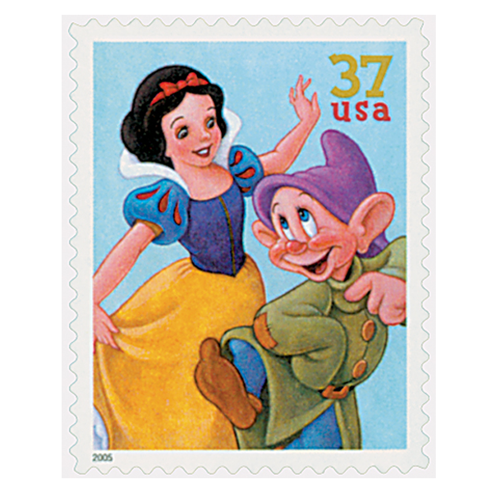 2005 37c The Art of Disney First Class Postage Stamps (Value Stamp Not Forever)