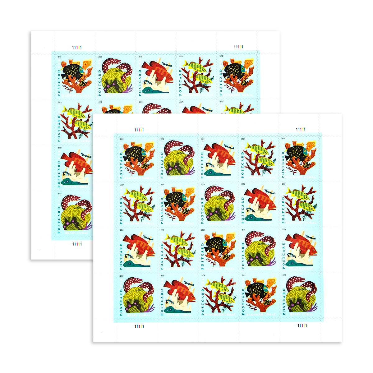 2019 Coral Reefs Forever Postcard Stamps