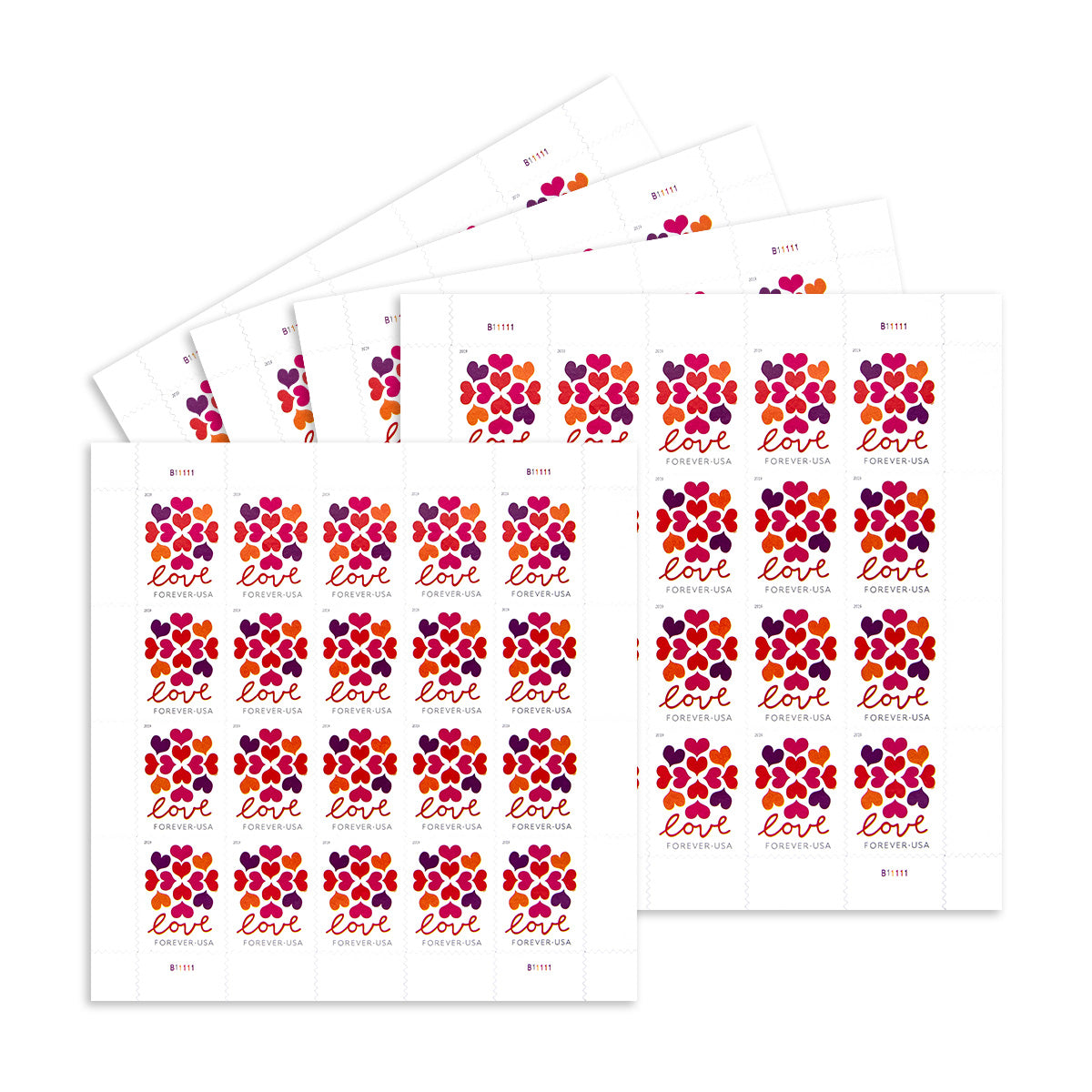 2019 Love Heart Blossom Forever First Class Postage Stamps