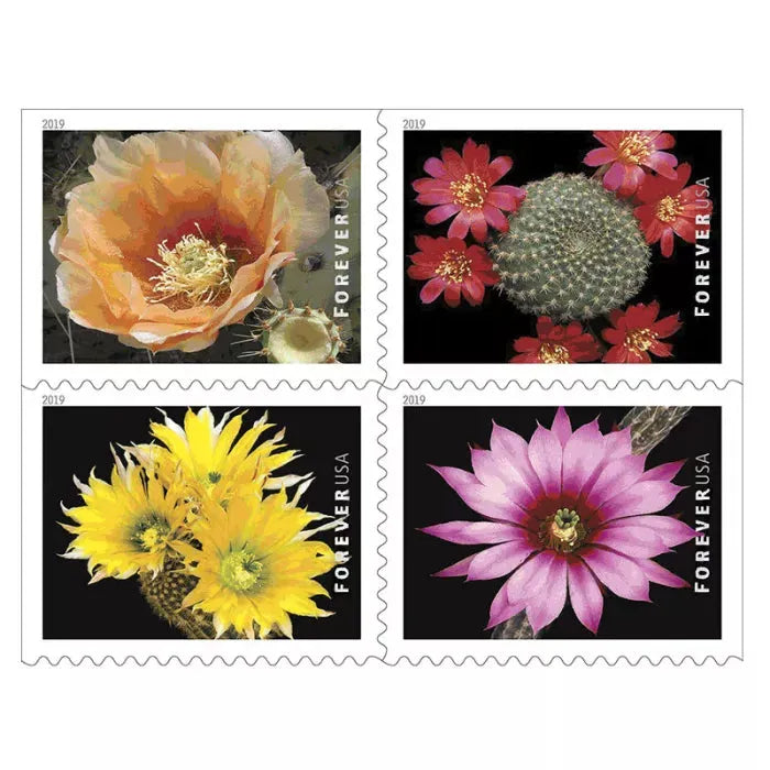 2019 Cactus Flowers Forever First Class Postage Stamps