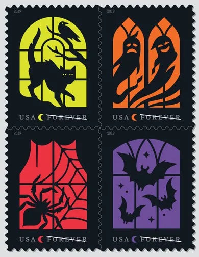 2019 Spooky Silhouettes Forever First Class Postage Stamps